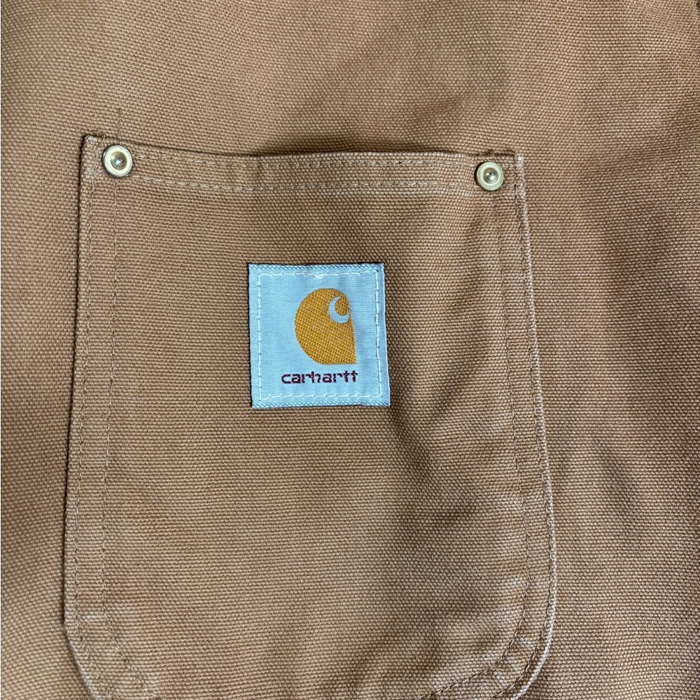 1989 Carhartt Brown Duck Blanket-Lined Chore Coat (6BLC) - Picture 3 of 16